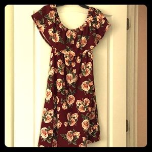 Off the shoulder floral dress